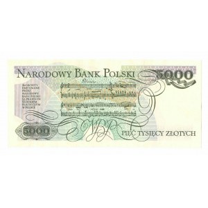 PRL, 5000 złotych 1986 - seria BT