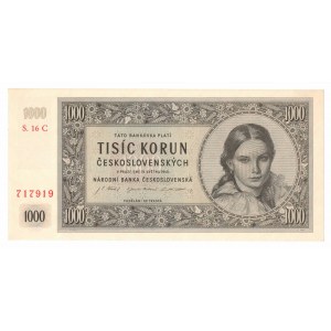 Československo, 1000 korún 1945