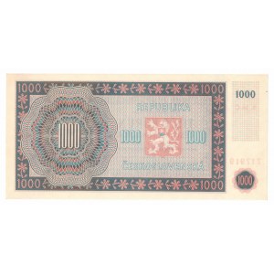 Československo, 1000 korún 1945