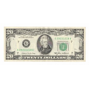 USA, 20 dolarów 1985