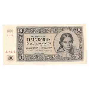 Czechosłowacja, 1000 koron 1945