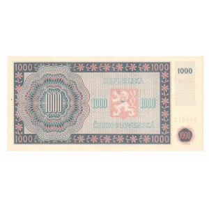 Československo, 1000 korún 1945