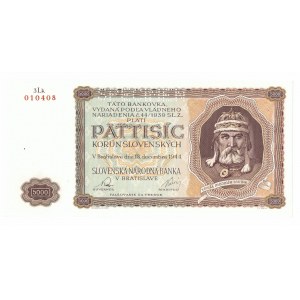 Słowacja, 5000 koron 1944 - specimen