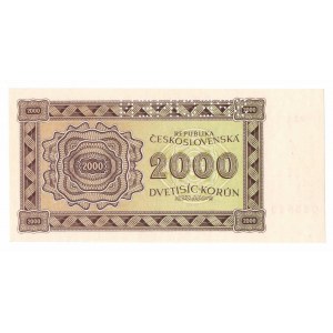 Czechosłowacja, 2000 koron 1945 - specimen