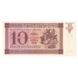Słowacja, 10 koron 1943 - specimen