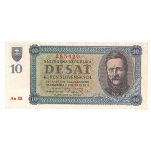 Słowacja, 10 koron 1943