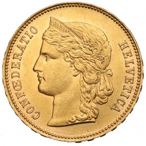 Švajčiarsko, 20 frankov 1890