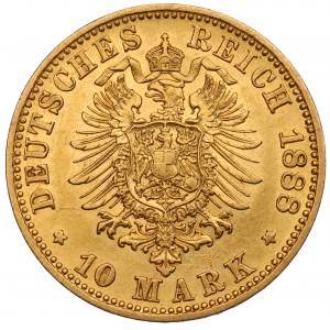 Nemecko, Prusko, 10 mariek 1888 A, Berlín