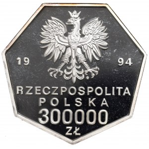 Dritte Republik, 300.000 Zloty 1994 Wiederbelebung der Bank von Polen