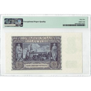 GG, 20 złotych 1940 A - PMG 65 EPQ