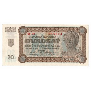 Słowacja, 20 koron 1942