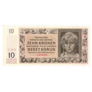 Bohemia and Moravia, 10 crowns 1942
