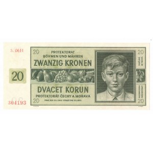 Czechy i Morawy, 20 koron 1944