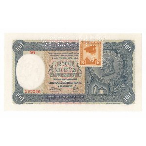 Czechosłowacja, 100 koron 1940 - specimen