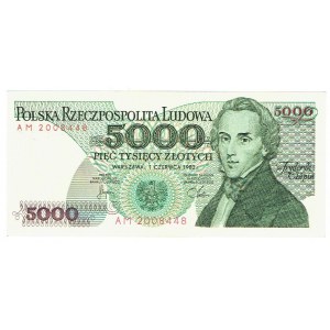 PRL, 5000 złotych 1982 AM