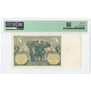 II RP, 10 złotych 1929 DH PMG 55