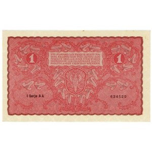 II RP, 1 Polish mark 1919 I SERIES AA