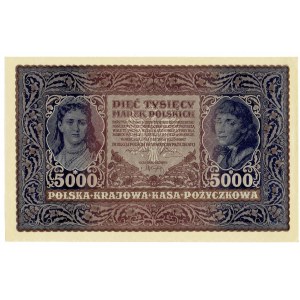 II RP, 5000 polnische Mark 1920 III SERIE H