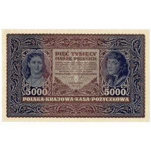 II RP, 5000 Polish marks 1920 III SERIES G