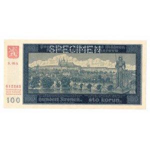 Czechy i Morawy, 100 koron 1940 - specimen