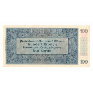 Czechy i Morawy, 100 koron 1940 - specimen
