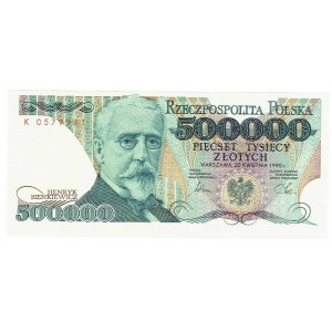 500.000 złotych 1990 K