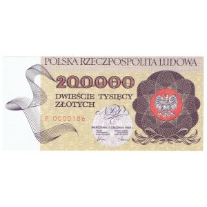 People's Republic of Poland, 200,000 zloty 1989 P 0000186