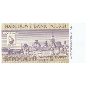 Poľská ľudová republika, 200 000 zlotých 1989 P 0000186