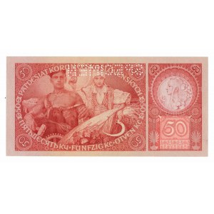 Czechosłowacja, 50 koron 1929 - specimen