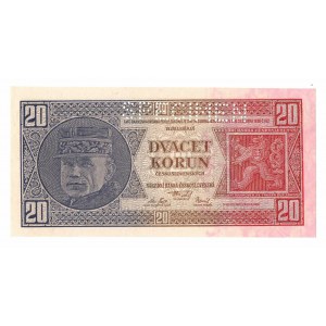Czechosłowacja, 20 koron 1926 - specimen