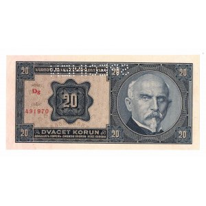 Czechosłowacja, 20 koron 1926 - specimen