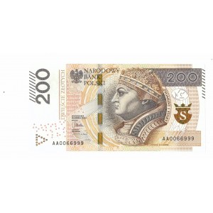 III RP, 200 złotych 2015 AA - ciekawy numer 0066999