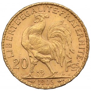 France, 20 francs 1906