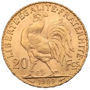 France, 20 francs 1909