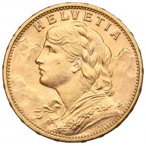 Švajčiarsko, 20 frankov 1915