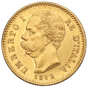 Italy, 20 lira 1882