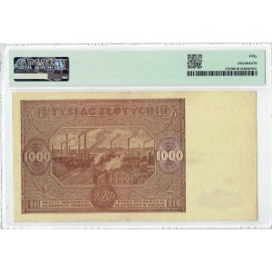 PRL, 1000 złotych 1946 N PMG 50