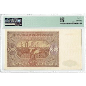 PRL, 1000 złotych 1946 E PMG 55