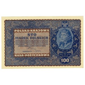 II RP, 100 polských marek 1919 IH Serja V