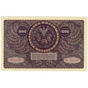 II RP, 1000 polských marek 1919 III SÉRIE H