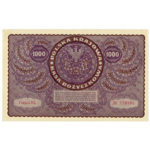 II RP, 1000 Polish marks 1919 I SERIES BL