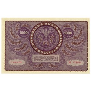 II RP, 1000 polnische Mark 1919 I SERJA BL