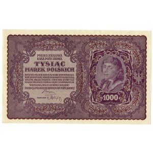 II RP, 1000 marek polskich 1919 I SERJA BM