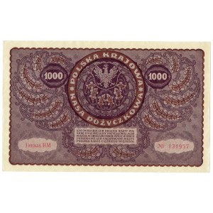 II RP, 1000 Polish marks 1919 I SERIES BM
