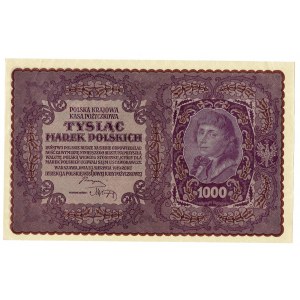 II RP, 1000 poľských mariek 1919 1. SÉRIA AO