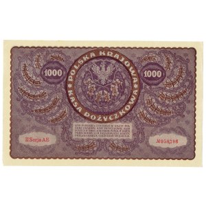 II RP, 1000 poľských mariek 1919 II SÉRIA AE