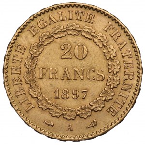 Francúzsko, 20 frankov 1897