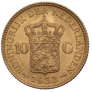 Niderlandy, 10 guldenów 1932