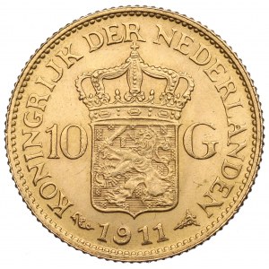Holandsko, 10 guldenov 1911