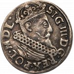 Sigismund III Vasa, Trojak, OHNE VOLLES DATUM, Krakau - RARE
